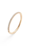 Bony Levy Diamond Stacking Ring In 18kw Rose Gold