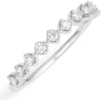 Bony Levy Diamond Stacking Ring In Silver