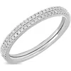 Bony Levy Diamond Stacking Ring In Silver