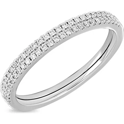 Bony Levy Diamond Stacking Ring In Silver