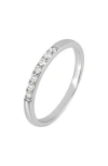 Bony Levy Diamond Stacking Ring In Silver