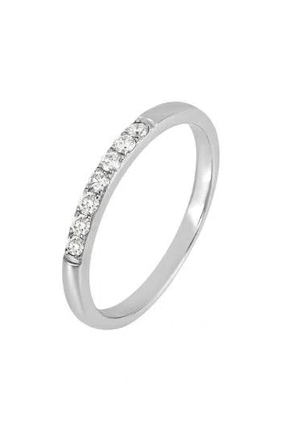 Bony Levy Diamond Stacking Ring In Silver