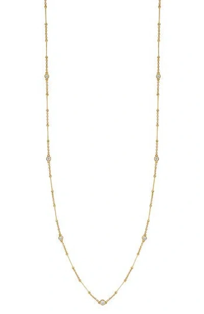 Bony Levy Diamond Station Necklace In Gold