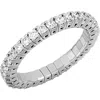 Bony Levy Diamond Stretch Ring In 18k White Gold/ Diamond