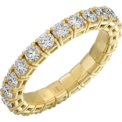 Bony Levy Diamond Stretch Ring In 18k Yellow Gold/diamond