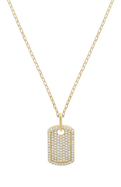 Bony Levy Bardot Diamond Tag Pendant Necklace In 18k Yellow Gold