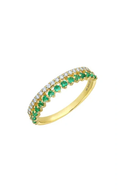 Bony Levy El Mar 14k Gold Diamond & Emerald Band Ring In 18k Yellow Gold