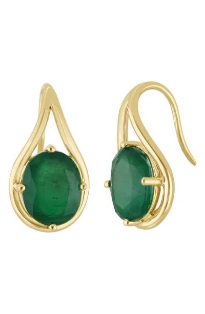 Bony Levy El Mar 14k Gold Emerald Drop Earrings