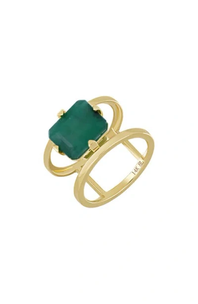 Bony Levy El Mar 14k Gold Emerald Statement Ring