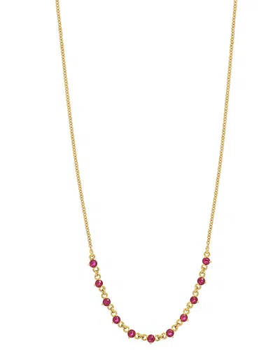 Bony Levy El Mar 18k 0.78 Ct. Tw. 11 Ruby Necklace In Gold