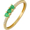 Bony Levy El Mar 18k Gold Gemstone & Diamond Stackable Ring