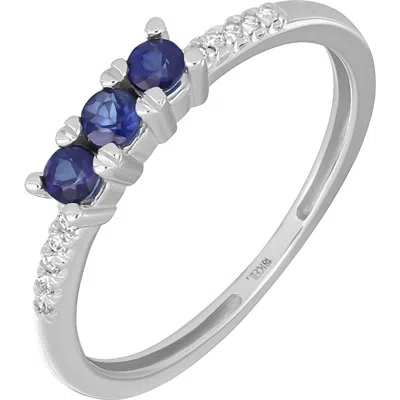 Bony Levy El Mar 18k Gold Gemstone & Diamond Stackable Ring In Blue