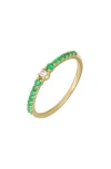 Bony Levy El Mar 18k Gold Gemstone & Diamond Stackable Ring