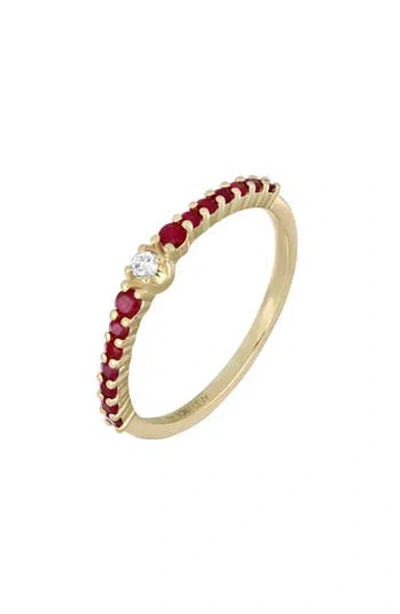 Bony Levy El Mar 18k Gold Gemstone & Diamond Stackable Ring