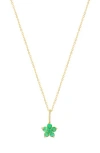 Bony Levy El Mar 18k Gold Gemstone Flower Pendant Necklace In Gold
