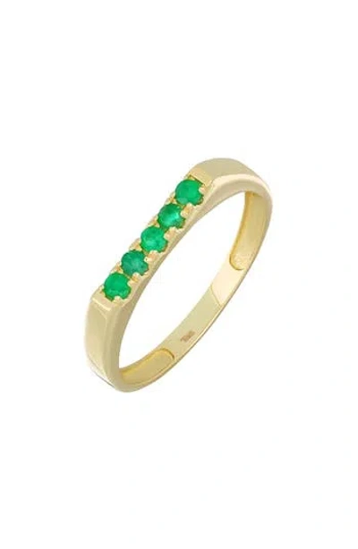 BONY LEVY BONY LEVY EL MAR 18K GOLD GEMSTONE STACKABLE RING