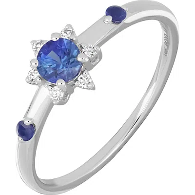 Bony Levy El Mar 18k Gold Sapphire & Diamond Ring In 18k White Gold