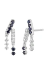 Bony Levy El Mar 18k White Gold Sapphire & Diamond Drop Earrings In Blue