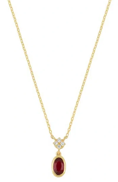 Bony Levy El Mar 18k Yellow Gold Ruby & Diamond Pendant Necklace