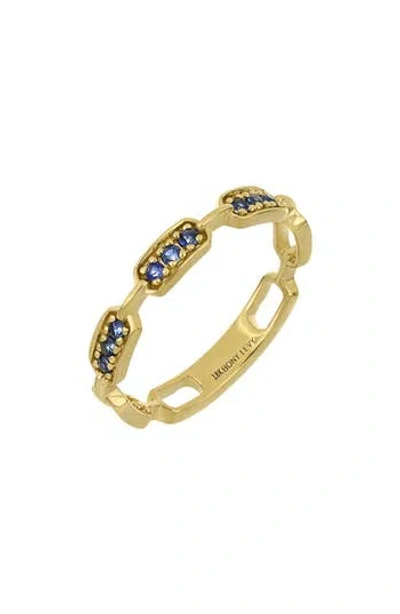 Bony Levy El Mar 18k Yellow Gold Sapphire Link Ring