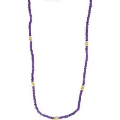 Bony Levy El Mar Amethyst Beaded Necklace In 14k Yellow Gold - Amethyst