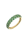Bony Levy El Mar Band Ring In 18k Yg Emerald