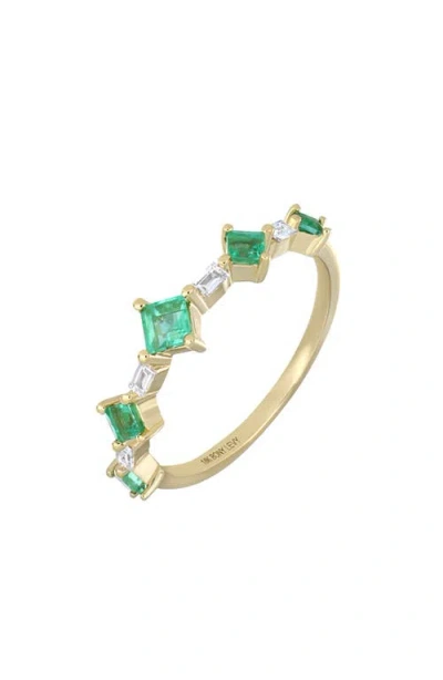 Bony Levy El Mar Diamond & Emerald Ring In 18k Yellow Gold