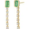 Bony Levy El Mar Diamond & Gemstone Drop Earrings In 18k Yellow Gold - Emerald