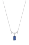 Bony Levy El Mar Diamond & Sapphire Pendant Necklace In 18k White Gold