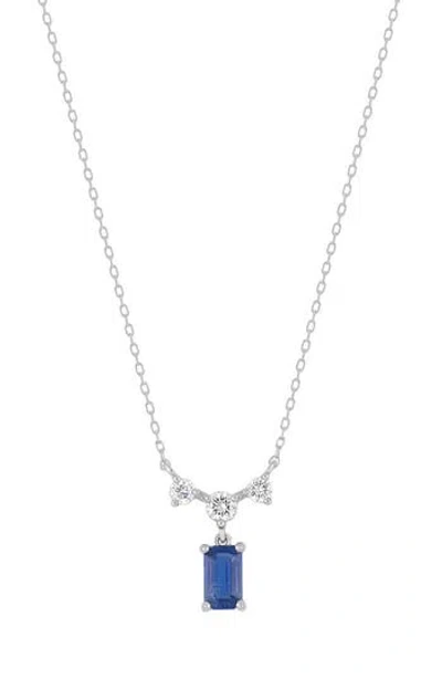 Bony Levy El Mar Diamond & Sapphire Pendant Necklace In 18k White Gold