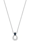Bony Levy El Mar Diamond & Sapphire Pendant Necklace In 18k White Gold