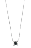 Bony Levy El Mar Diamond & Sapphire Pendant Necklace In 18k White Gold