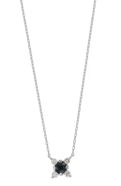 Bony Levy El Mar Diamond & Sapphire Pendant Necklace In 18k White Gold