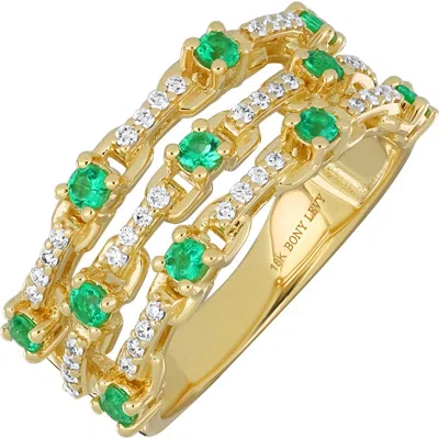 Bony Levy El Mar Emerald & Diamond 18k Gold Ring