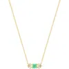 Bony Levy El Mar Emerald & Diamond Pendant Necklace In 18k Yellow Gold