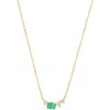 Bony Levy El Mar Emerald & Diamond Pendant Necklace In 18k Yellow Gold