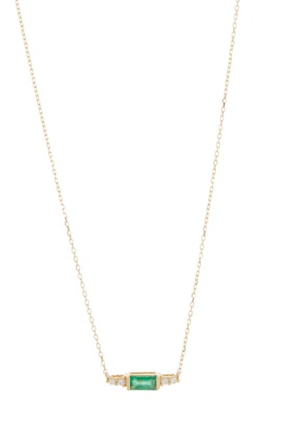 Bony Levy El Mar Emerald & Diamond Pendant Necklace In Gold