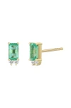 Bony Levy El Mar Emerald & Diamond Stud Earrings In Multi