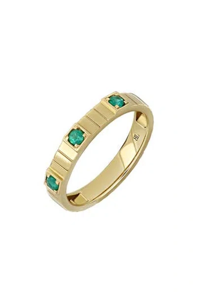 Bony Levy El Mar Emerald Band Ring In Multi