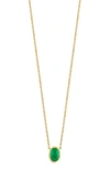Bony Levy El Mar Emerald Pendant Necklace In Gold