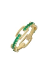 Bony Levy El Mar Emerald Ring In 18k Yellow Gold/emerald