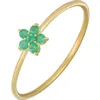 Bony Levy El Mar Emerald Stacking Ring In Gold