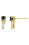 Bony Levy El Mar Gemstone & Diamond Bar Stud Earrings In Gold