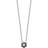 Bony Levy El Mar Gemstone & Diamond Flower Pendant Necklace In 18k Wg Sapphire/ Diamond