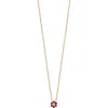 Bony Levy El Mar Gemstone & Diamond Flower Pendant Necklace In 18k Yg Ruby/ Diamond