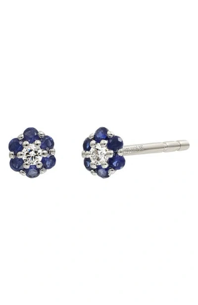 Bony Levy El Mar Gemstone & Diamond Flower Stud Earrings