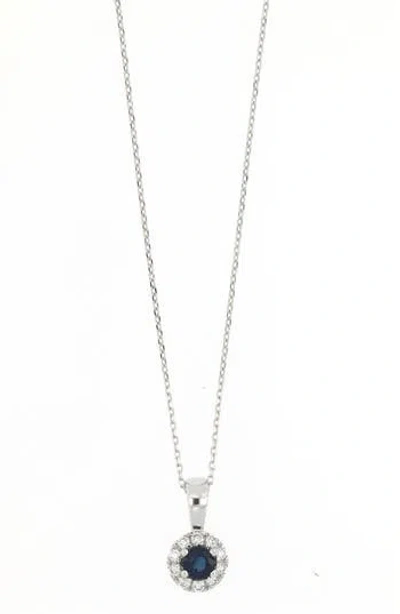 Bony Levy El Mar Gemstone & Diamond Halo Pendant Necklace In Gold