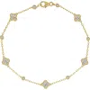 Bony Levy El Mar Gemstone & Diamond Station Bracelet In 18k Yellow Gold