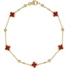 Bony Levy El Mar Gemstone & Diamond Station Bracelet In 18k Yellow Gold/diamond Ruby