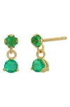 Bony Levy El Mar Gemstone Drop Earrings In 18k Yellow Gold Emerald